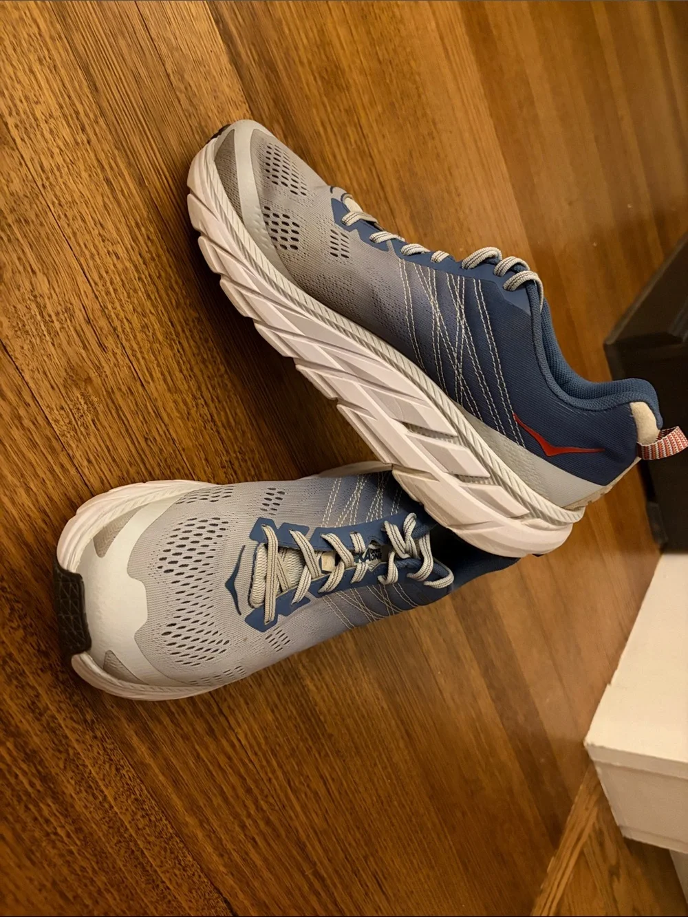 HOKA One One Clifton 6 Women’s Running Shoes Blue Gray Size 11